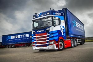 Bretts Transport Scania trucks 